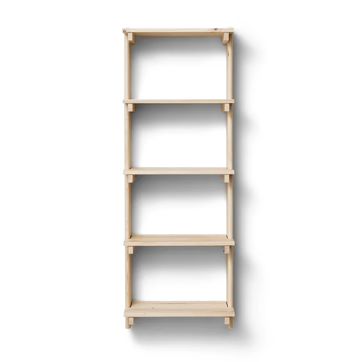 Form & Refine - Beam 5 Wandregal, 60 x 167 cm, Kiefer matt lackiert