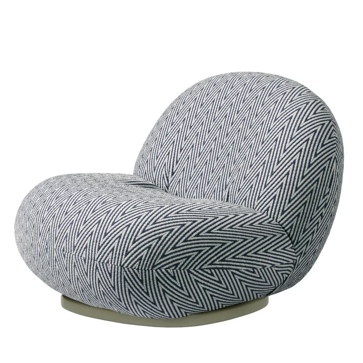 Pacha Outdoor Lounge Chair, Swivel, Chevron Dedar (035, Standard) von Gubi