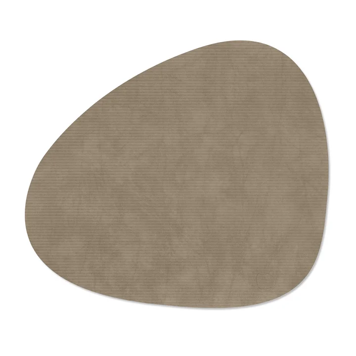 Lind DNA - Tischset Curve L, Corduroy nomad grau