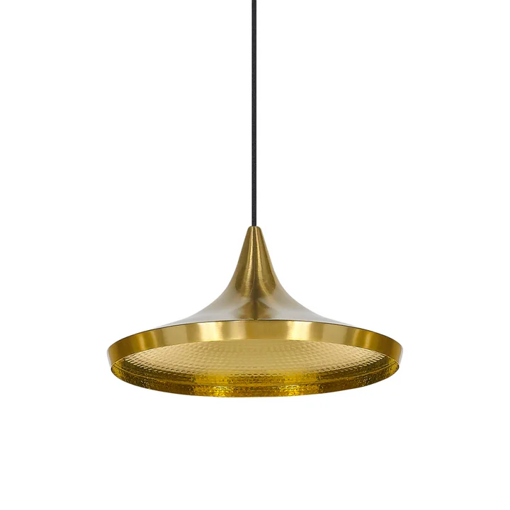 Tom Dixon - Beat Light Wide LED Pendelleuchte, Messing