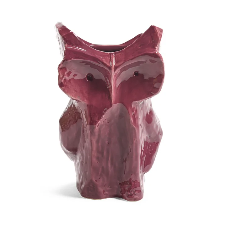 Serax - After Midnight Vase Owl L, aubergine