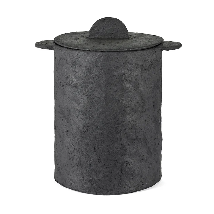 Serax - Earth Wäschekorb mit Leinensack L, schwarz