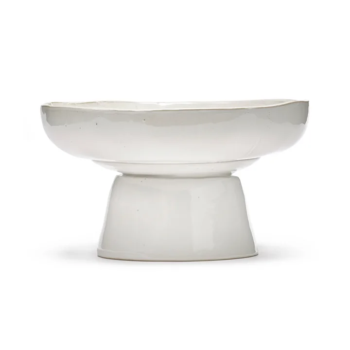 Serax - La Mère Servierschale mit Fuß, off-white
