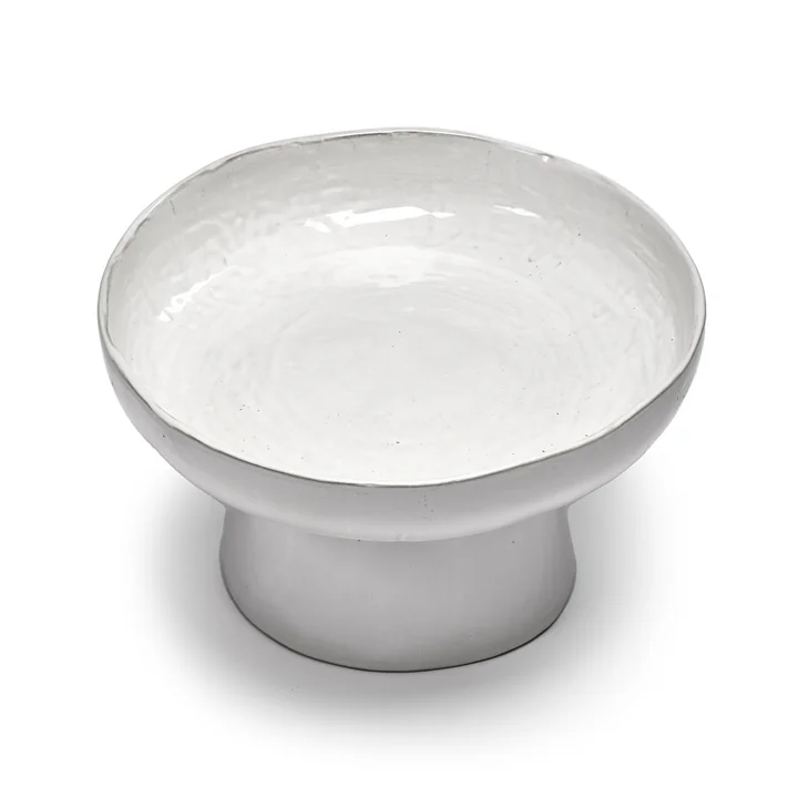 Serax - La Mère Servierschale mit Fuß, off-white