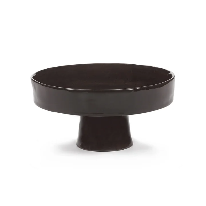 Serax - La Mère Tiefer Teller mit Fuß L, ebony