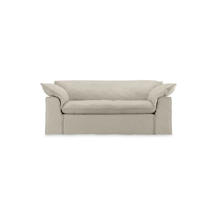 HKliving - Nomad Sofa, 2-Sitzer, Pure / ivory, frontal