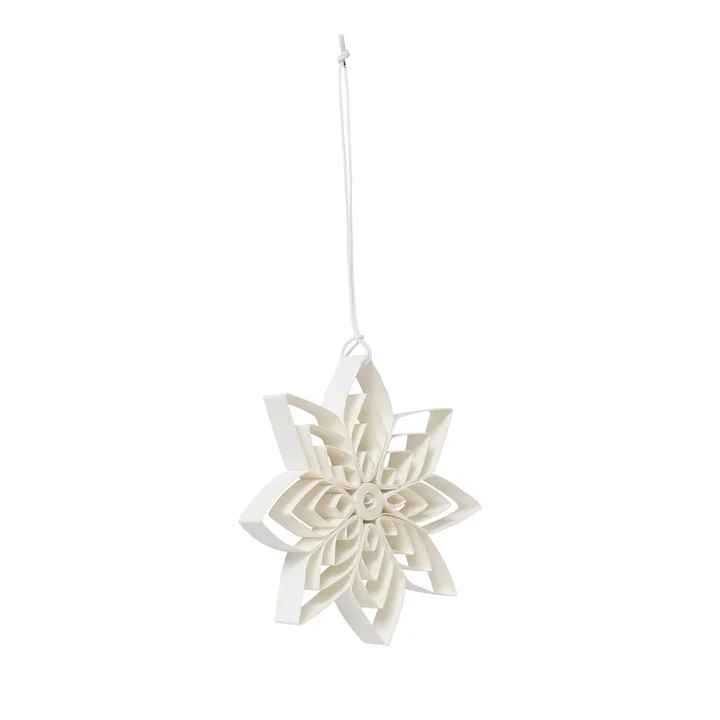 Broste Copenhagen - Nora Chrisbaumschmuck, Star, Ø 10 cm, off-white