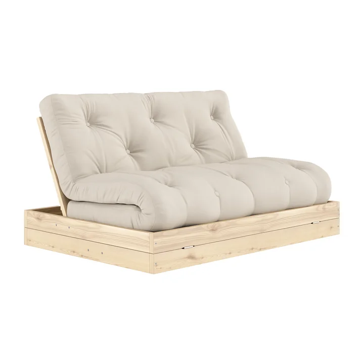 Karup Design - Flip Raw Tagesbett, 140 x 200 cm, Kiefer natur / beige (747)
