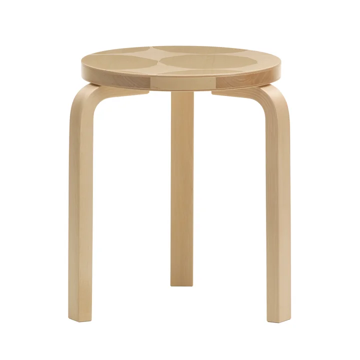 Artek - 60 Hocker, kivet, Birke natur