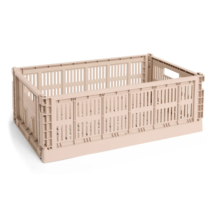 HAY - Colour Crate Korb L, 53 x 34,5 cm, powder, recycled