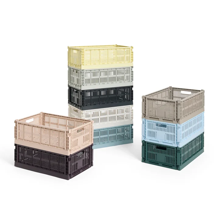 HAY - Colour Crate Korb L, 53 x 34,5 cm, recycled