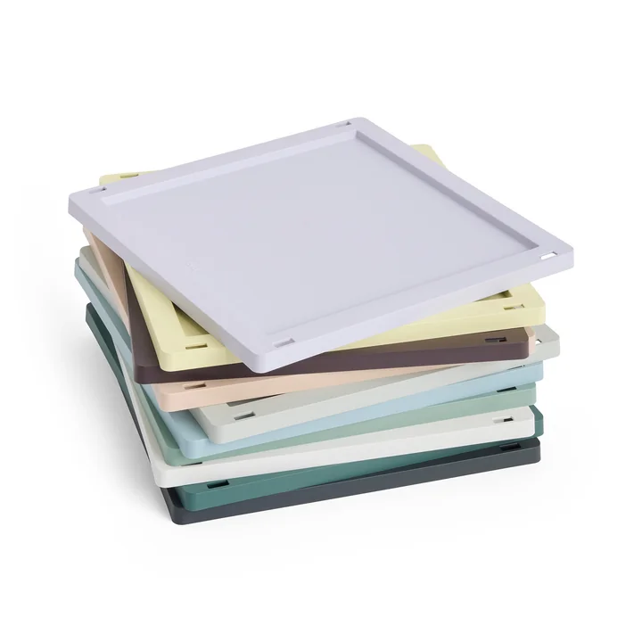 HAY - Colour Crate Square/ Cube Deckel M, Kunststoff