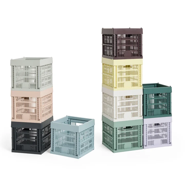HAY - Colour Crate Korb Cube, 29,5 x 29,5 cm, recycled
