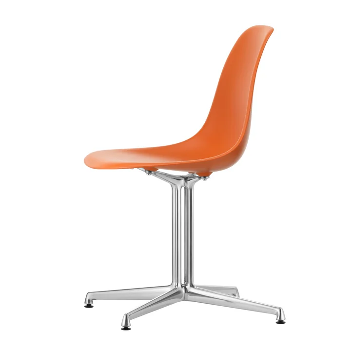 Vitra - Eames Plastic Side Chair DSL RE, poliert / rostorange