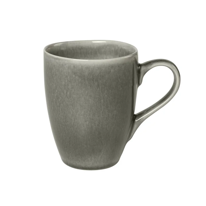 Broste Copenhagen - Nordic Rain Tasse mit Henkel, 25 cl, grau