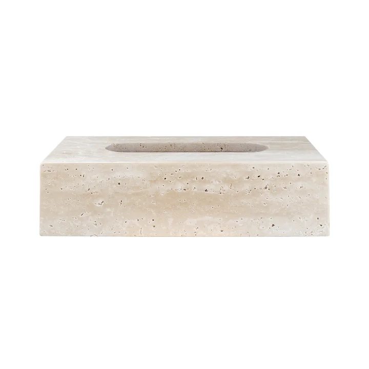 Mette Ditmer - Travertine Kosmetiktuchbox, linen