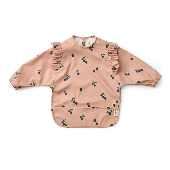 LIEWOOD - Merle Ruffle Cape Lätzchen, berry / pale tuscany