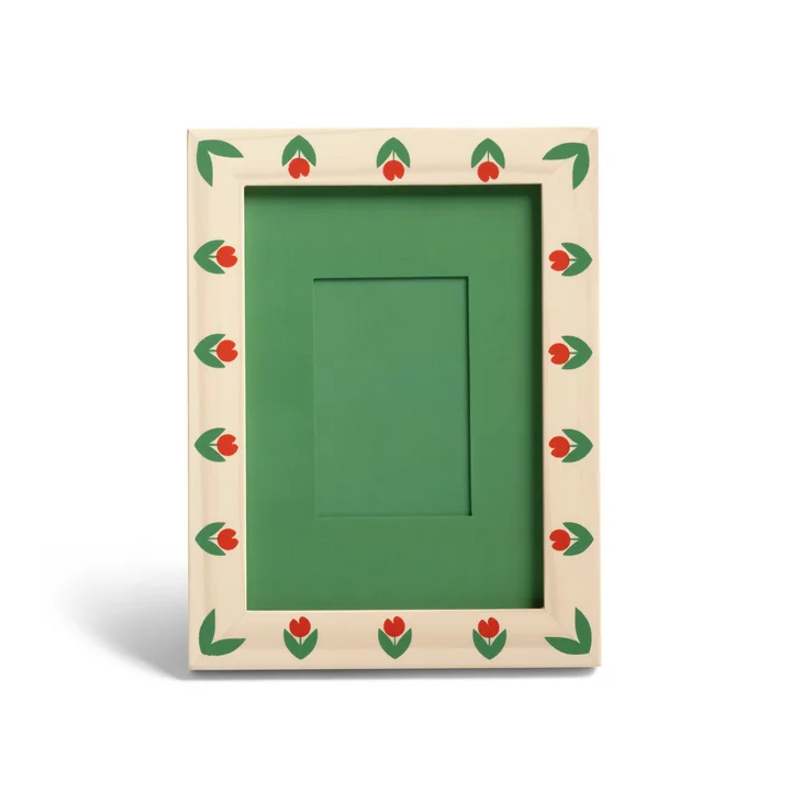 &klevering - Patch Bilderrahmen, 14,5 x 19 cm, Tulpe, mehrfarbig