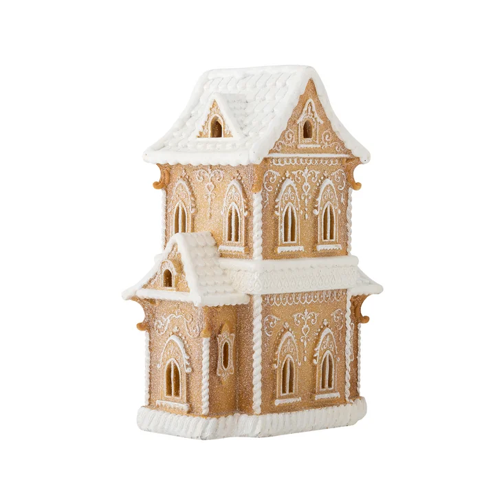 Bloomingville - Kevin Deko-Haus mit Licht, braun