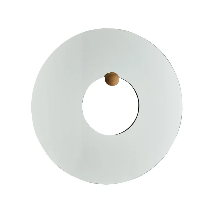 AYTM - Castellum Spiegel Ø 80 cm, klar / eiche geölt