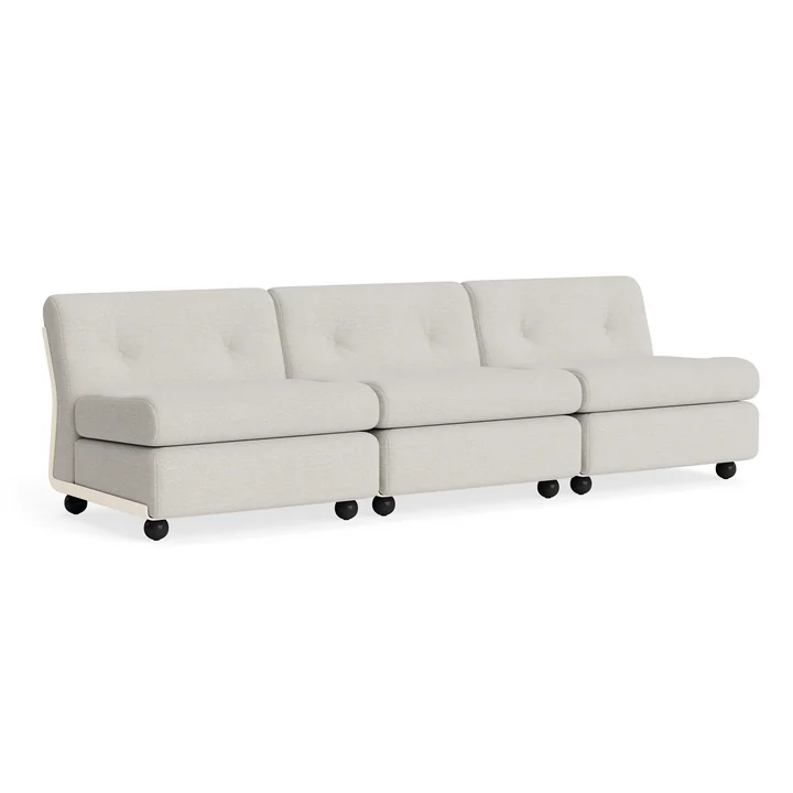 HAY - Amanta 3 Sitzer Sofa, cream beige / hellgrau (HAY Story 102)
