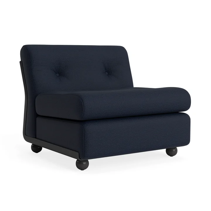 HAY - Amanta 1 Sitzer Sofa, anthrazit / blauschwarz (HAY Maglia)