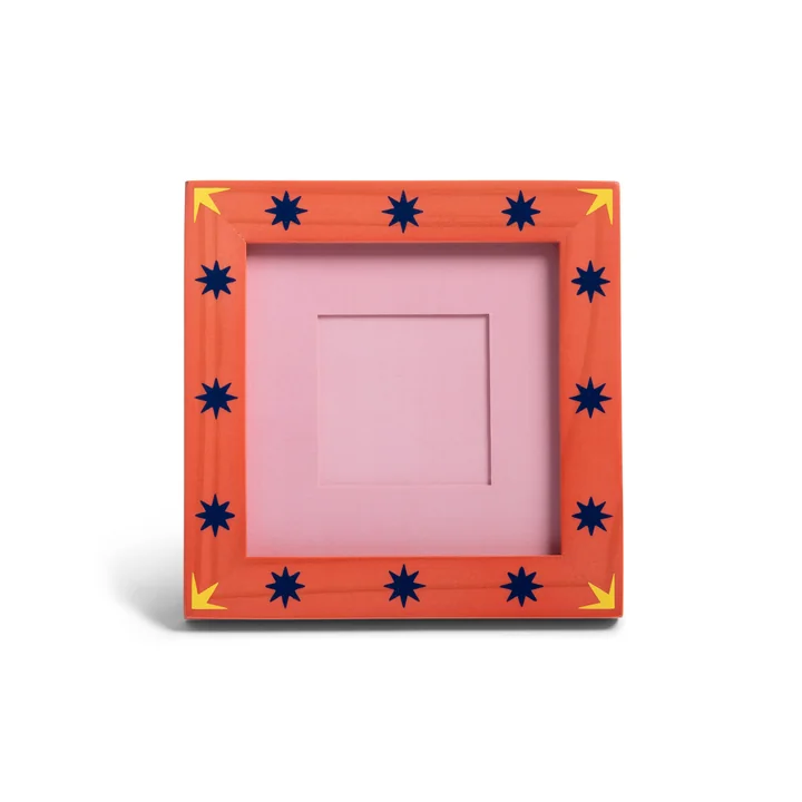 &klevering - Patch Bilderrahmen, 14 x 14 cm, Sterne, mehrfarbig