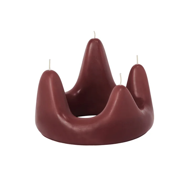 Ferm Living - Stala Kerze, Ø 20 cm, dark grape