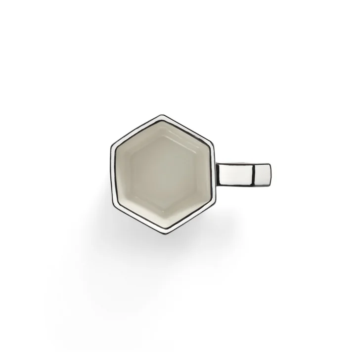 Serax - Carte Blanche Double Espressotasse, weiß / schwarz