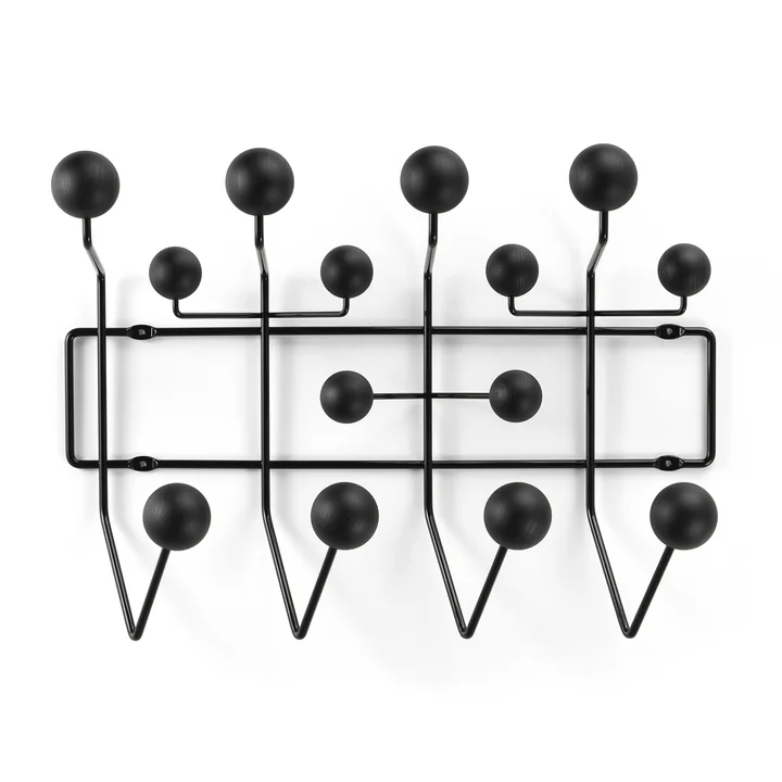 Vitra - Hang it all Garderobe, Esche schwarz matt