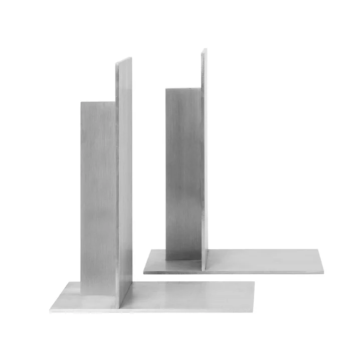 Ferm Living - Lager Buchstütze, Aluminium (2er Set)