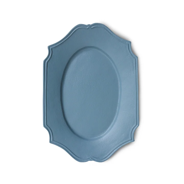HKliving - New Classics Serviertablett, 35,5 x 24,5 cm, soft blue