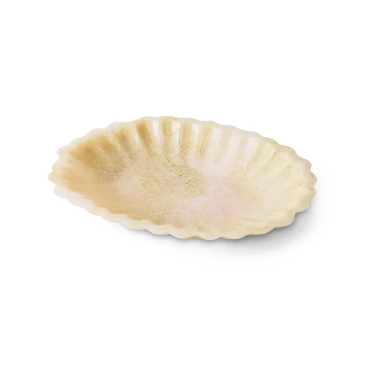 HKliving - New Classics Resin Tablett, 29 x 21,5 cm, ivory