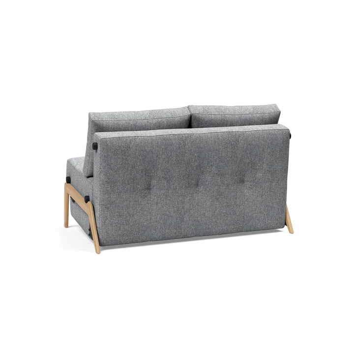 Innovation Living - Cubed 160 Schlafsofa, 168 x 98 cm, Eiche / hellgrau (565 Twist Granite)