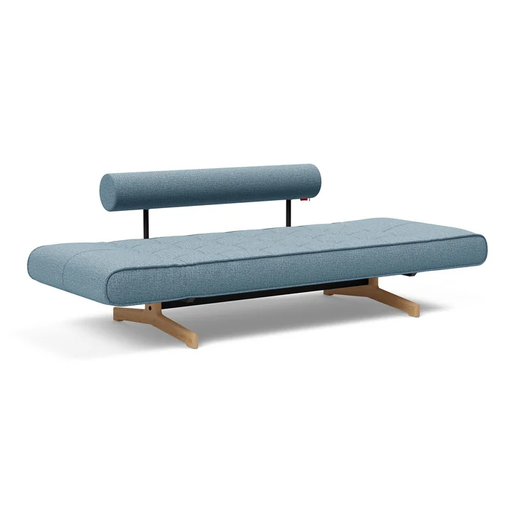 Innovation Living - Ghia Wood Schlafsofa, 210 x 93 cm, hellblau (525 Mixed Dance)