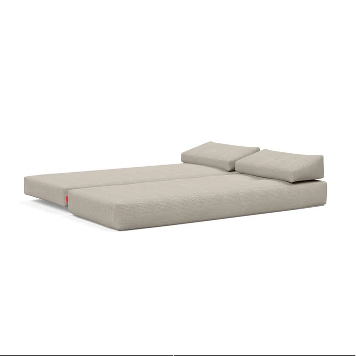 Innovation Living - Sigmund Alu Schlafsofa, 200 x 84 cm, natur (579 Kenya Gravel)