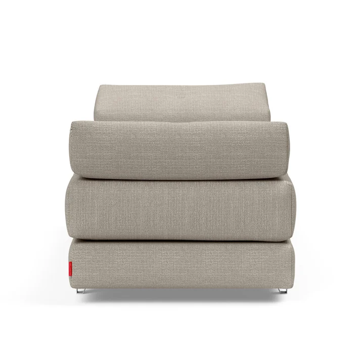 Innovation Living - Sigmund Alu Schlafsofa, 200 x 84 cm, natur (579 Kenya Gravel)