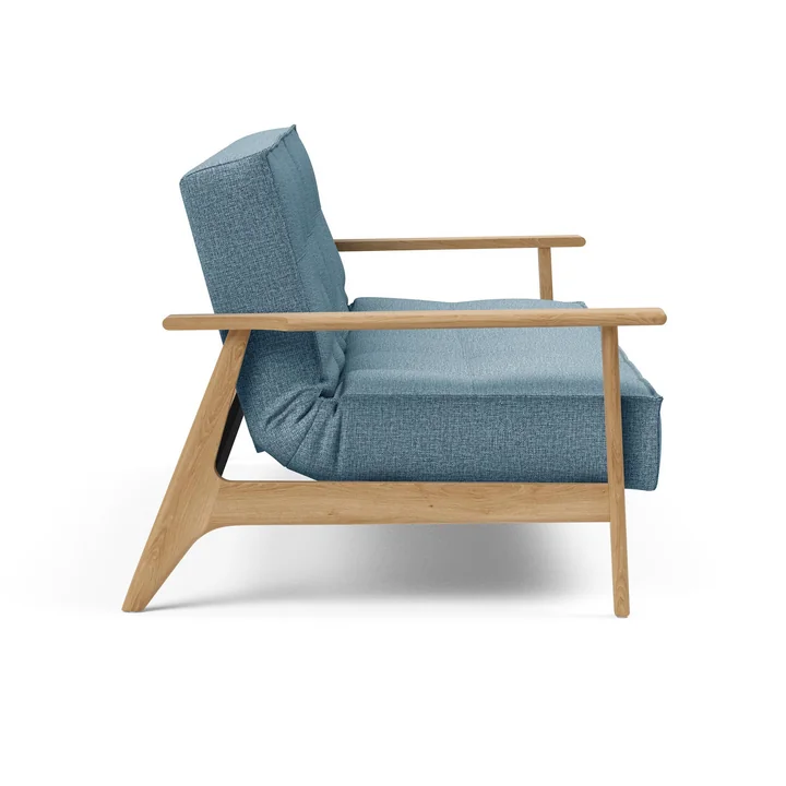 Innovation Living - Splitback Frej Schlafsofa, 232 x 90 cm, hellblau (525 Mixed Dance)