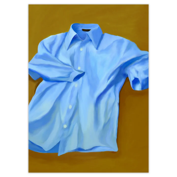 Paper Collective - Blue Shirt Poster, 100 x 140 cm