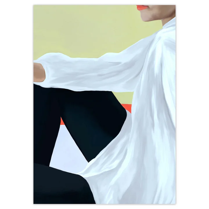 Paper Collective - White Shirt Poster, 100 x 140 cm