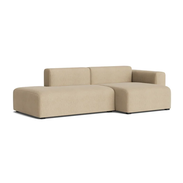 HAY - Mags Sofa 2,5 Sitzer mit niedriger Armlehne rechts, Kombination 3, sand (Turf)