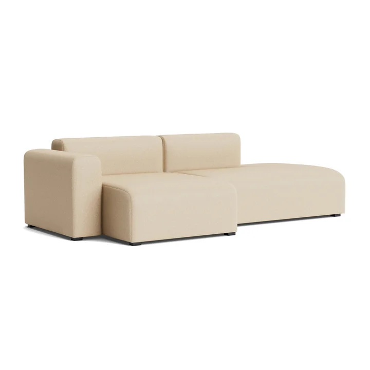 HAY - Mags Sofa 2,5 Sitzer mit niedriger Armlehne links, Kombination 3, beige (Hallingdal 220)