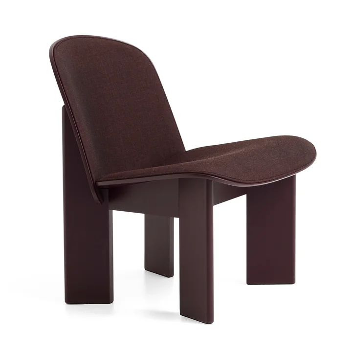 HAY - Chisel Lounge Chair, Buche dark bordeaux / dark bordeaux (Remix 373)