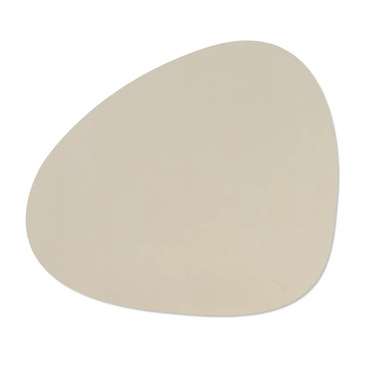 Tischset Curve L von Lind DNA in der Ausführung Serene creme