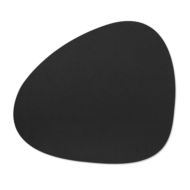 Tischset Curve L von Lind DNA in der Ausführung Serene schwarz