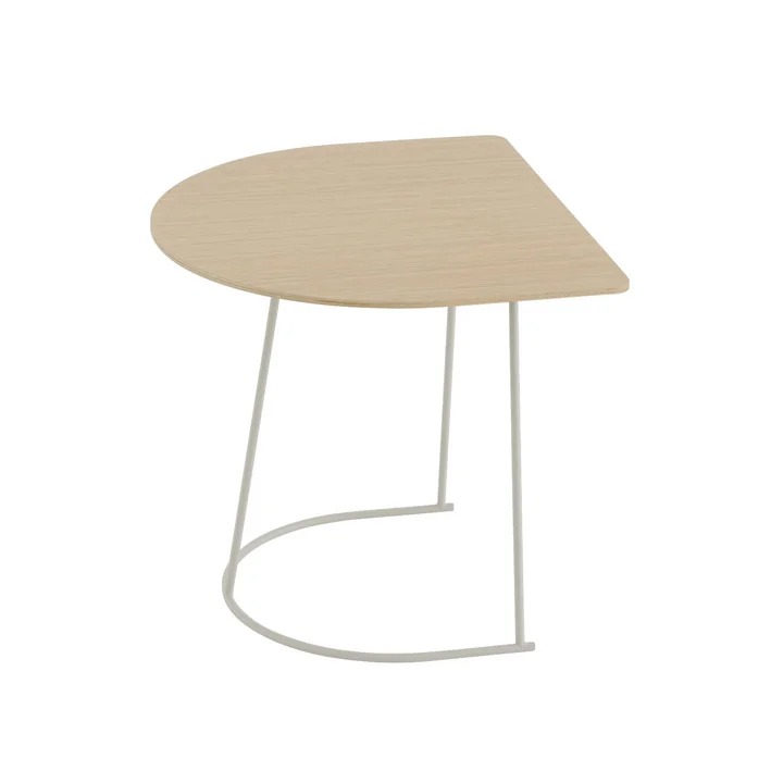Muuto - Airy Coffee Table, Half Size, Eiche lackiert / off-white