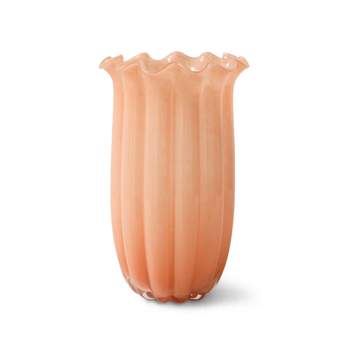 HKliving - High Glasvase, peach