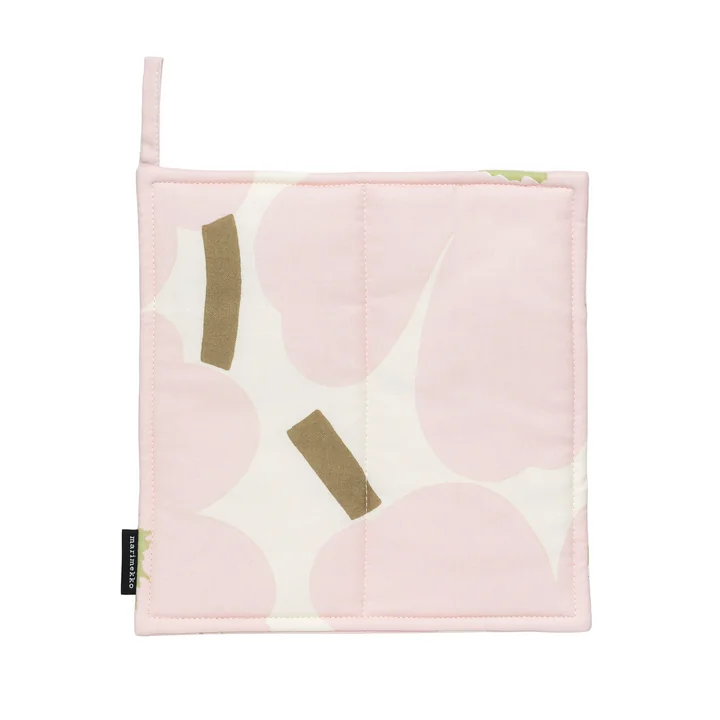 Marimekko - Pieni Unikko Topflappen, off white / pink / pear / sand
