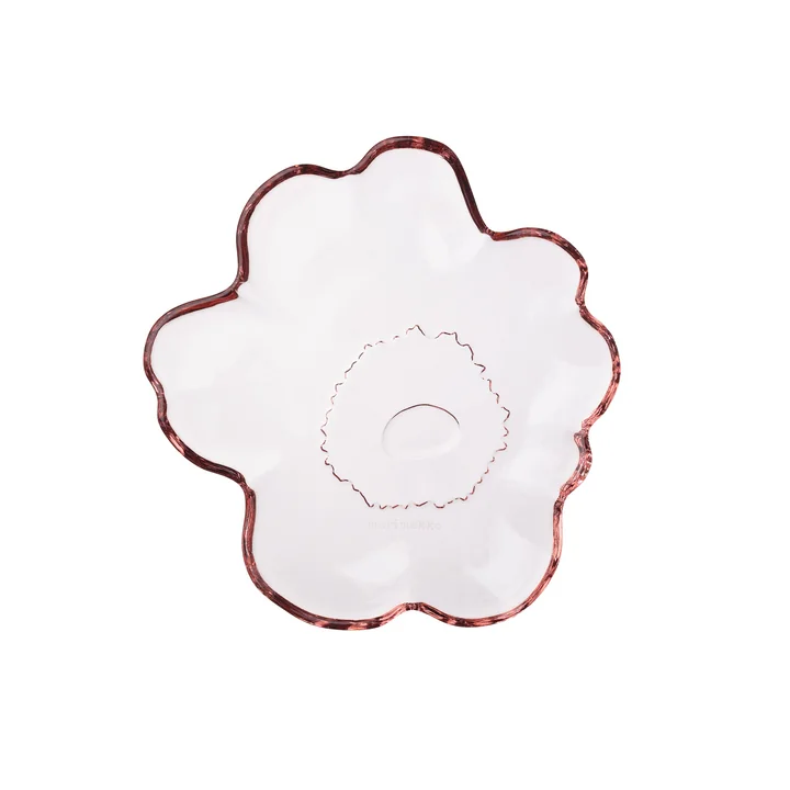 Marimekko - Unikko Glasteller, 13 cm, pink