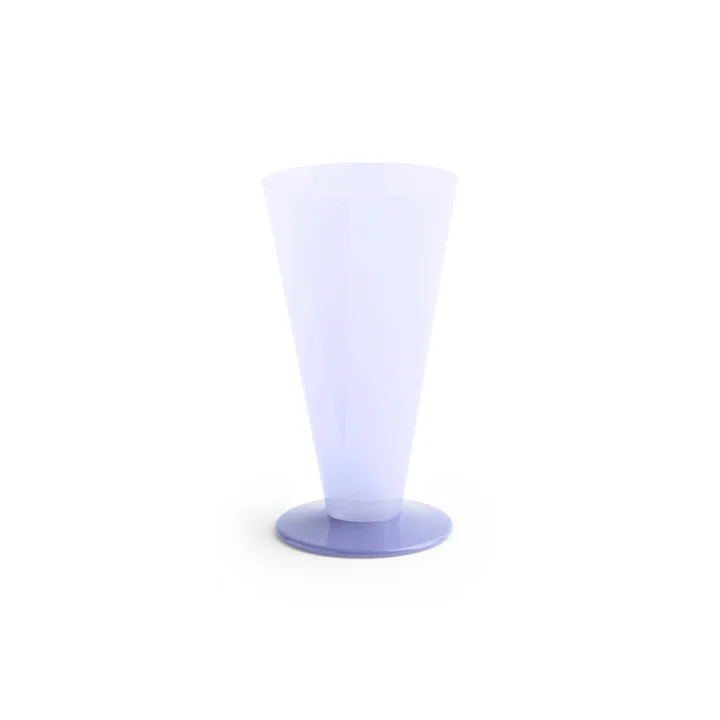 HAY - Conical Vase S, Ø 9,6 x H 18 cm, light blue and lavender blue